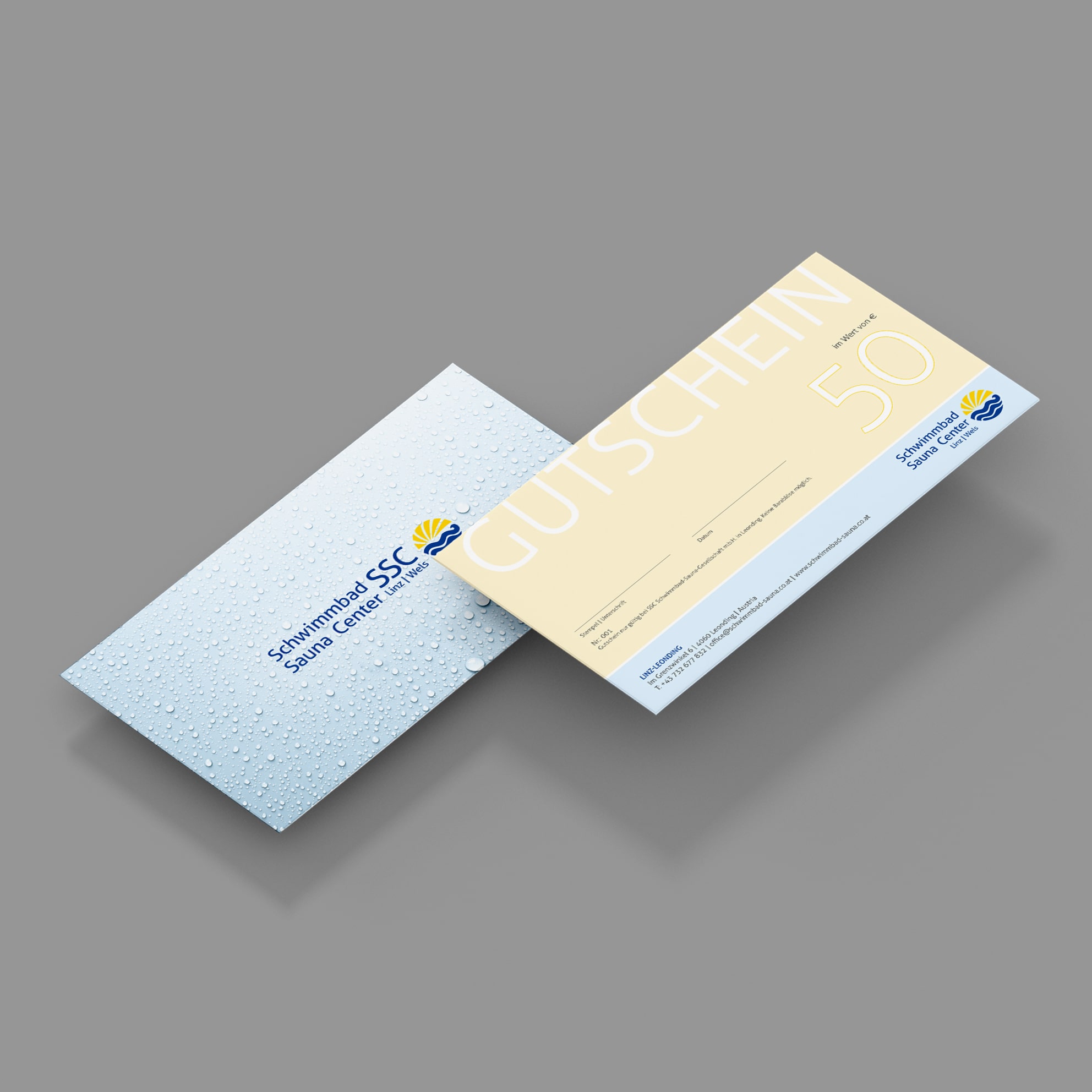 SSC - Corporate Design und Gutscheingestaltung