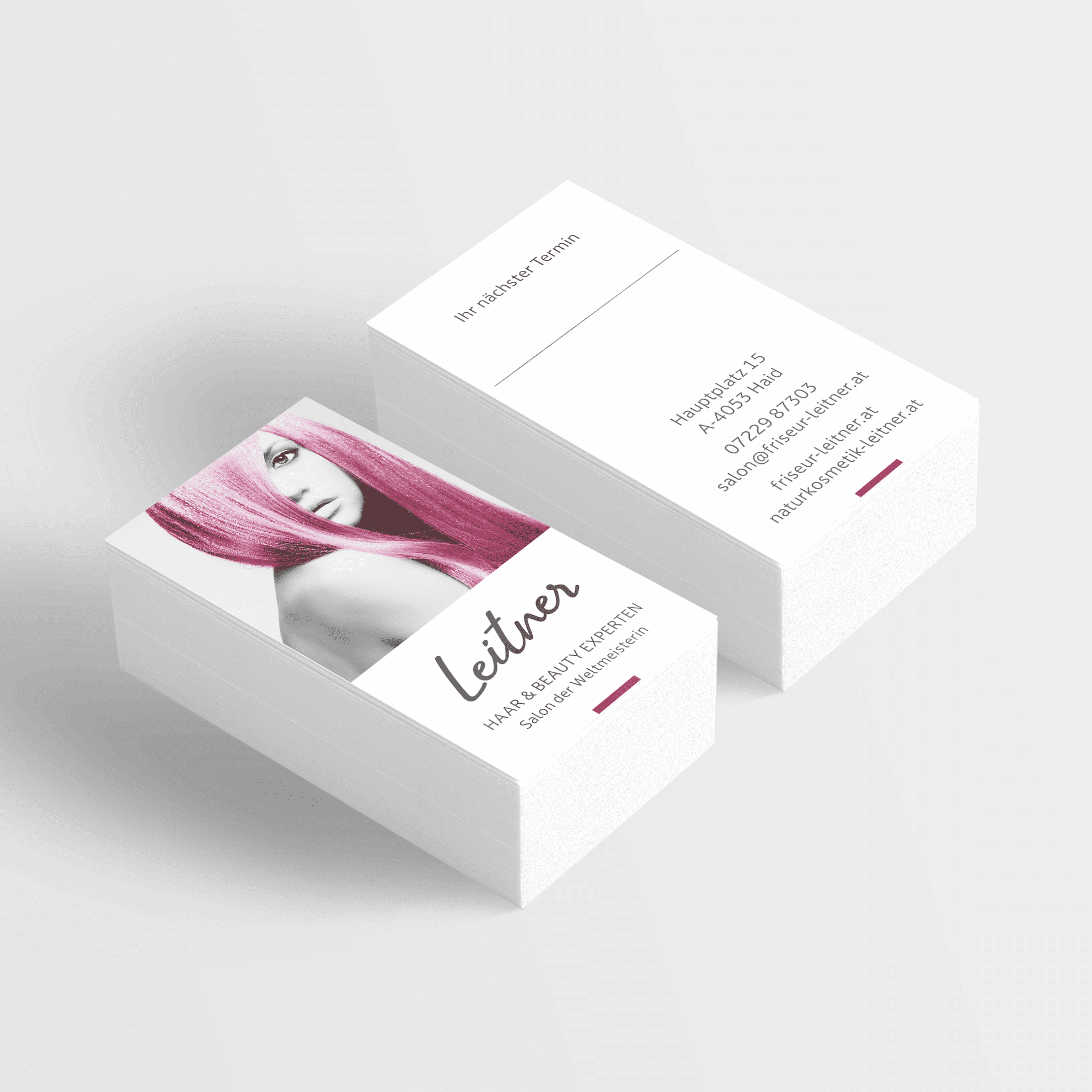 Leitner - Haar & Beauty Experten, Herrenfriseur, Damenfriseur, Salon der Weltmeisterin in Haid. Werbefreundin - ihre Werbeagentur, Webagentur, Grafik und Design und Werbung in Linz Leonding.